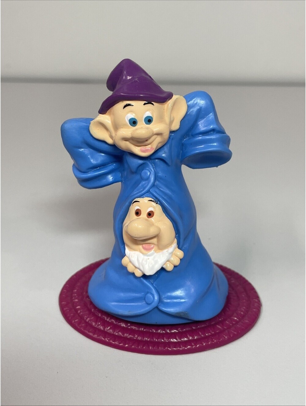 1992 Snow White and The Seven Dwarfs Vintage McDonald's Toy Dopey & Sneezy